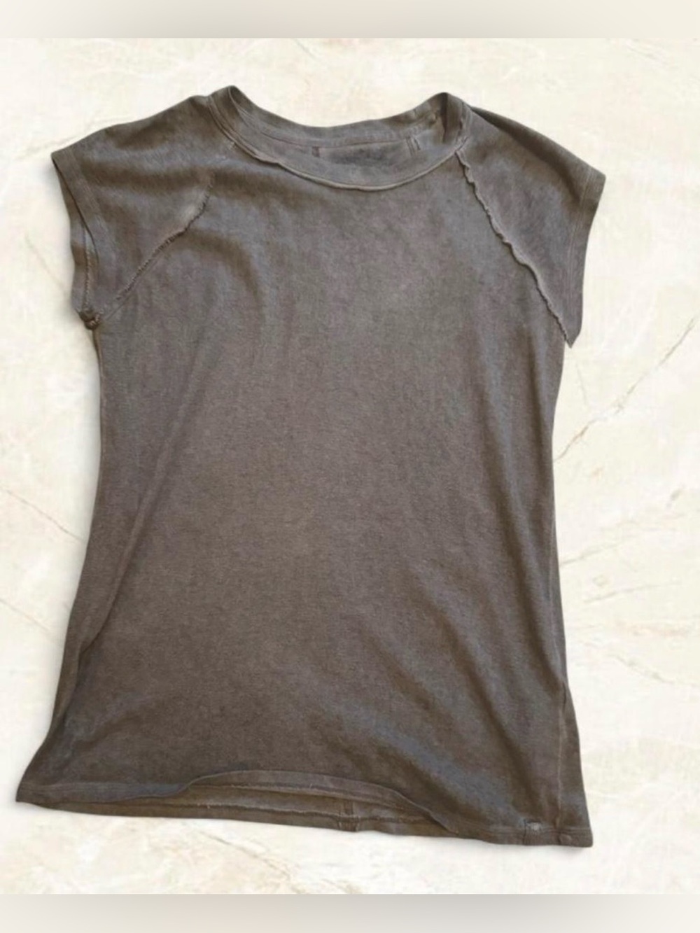 Women’s We The Free People Riley Tee Gray/ Taupe top in a S